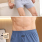 100% Cotton Men Pajama Shorts Summer Solid Elastic Waist Short Pants Casual Breathable 3D Crotch Bottoms Sleepwear pijama hombre