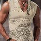 Sailor Suit 3D Ship Print T Shirt Men's Quick Dry Sleeveless Tank Top Oversized Fitness Sports Shirt Men's Design Clothing