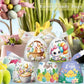 50pcs Cute Rabbit Ear Candy Bags Easter Party Gift Cookie Chocolate Packaging Bag 2025 Happy Easter Party Decoration Supplies