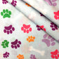 50*145cm Footprint Dog Paw Polyester 100% Cotton Fabric for Tissue Sewing Quilting Fabric Needlework Material DIY Handmade Craft