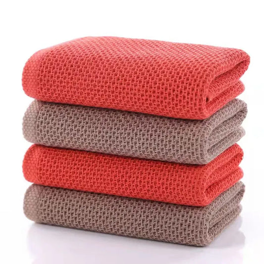 2/4 PCS 100% Cotton Bath Towels for Adults Children High Quality Waffle Towels Absorbent Quick Dry Soft Home Bathroom Washcloth