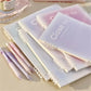 A5/B5 Loose-leaf Notebook Gradient Blush Series Binder Lined Book Note Pads Removable a5/B5 Loose-leaf Notebook