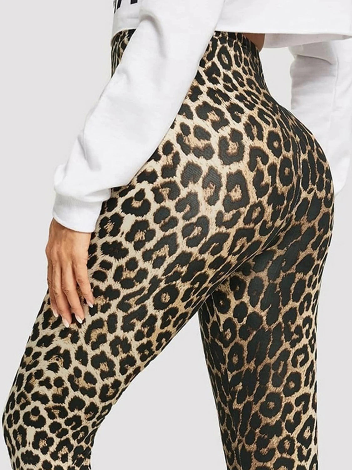 Leopard Print Leggings Women's High Waisted Yoga Pants Fitness Push Up Leggins Sexy Skinny Female Gym Clothes Sport Tights New