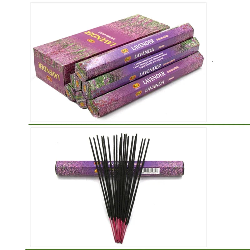 Y 20 Sticks India Lavender Incense Sandal Meditation Jasmine Home Fragrance Bedroom Toilet Agarwood Tibetan Line Aromatherapy