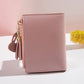 2023 New Women's Wallet PU Leather Women's Wallet Made of Leather Women Purses Card Holder Foldable Portable Lady Coin Purses