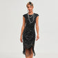 XXXL Women's 1920s Flapper Dress Big Round Neck Slip Dress Roaring 20s Great Gatsby Dress Vintage Annual Meeting Dress for Party