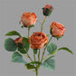 5 Heads Coked Rose Branch Retro Fake Flowers Wedding Party Decoration deco mariage fleurs artificielles wreath