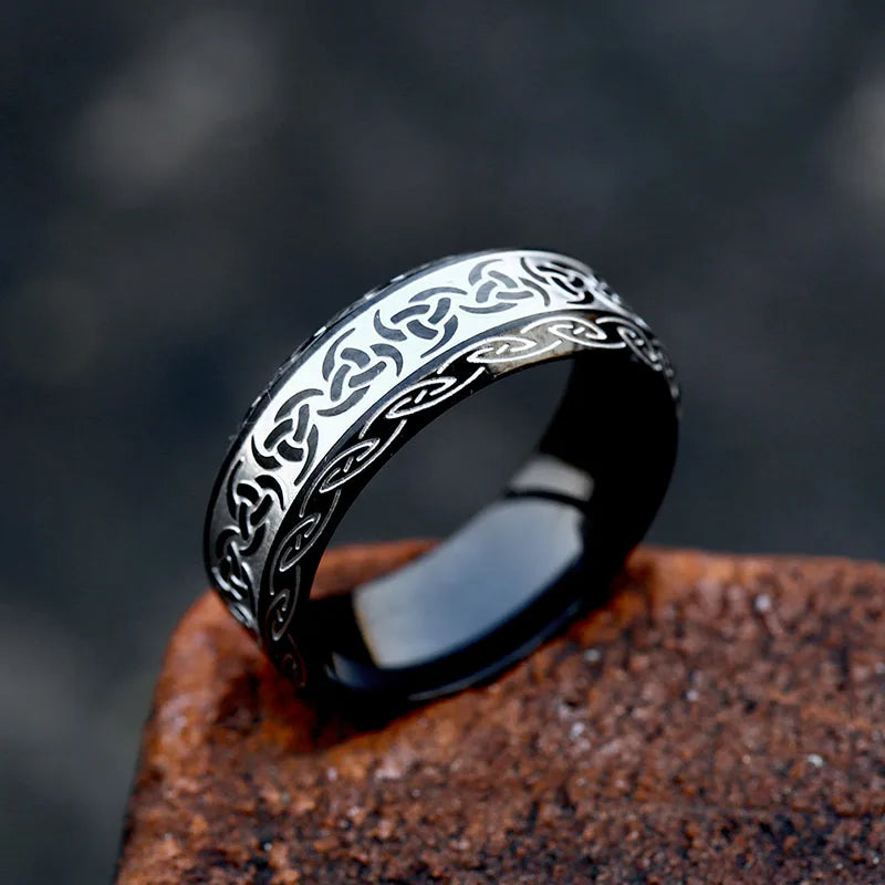 Beier 316L Stainless Steel Fashion Style MEN Women Fashion Odin Norse Viking Totem Amulet Rune Words Rings Jewelry LR-R143