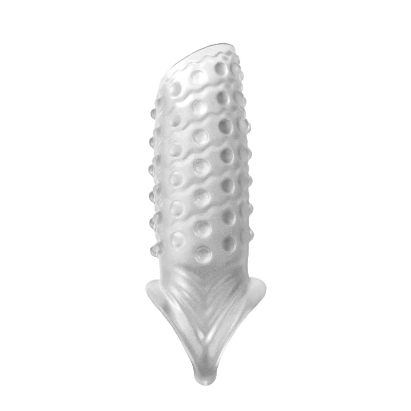 Reusable Delay Condom Penis Sleeve Extension Extend Dildo Adult Anal Plug Sex Toys For Men No Vibrator For Women Sex Products