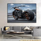 Heavy Modified Motorcycle Racing Poster Kawasaki Ninja H2 Canvas Painting Print Wall Art Pictures for Living Room Home Decor