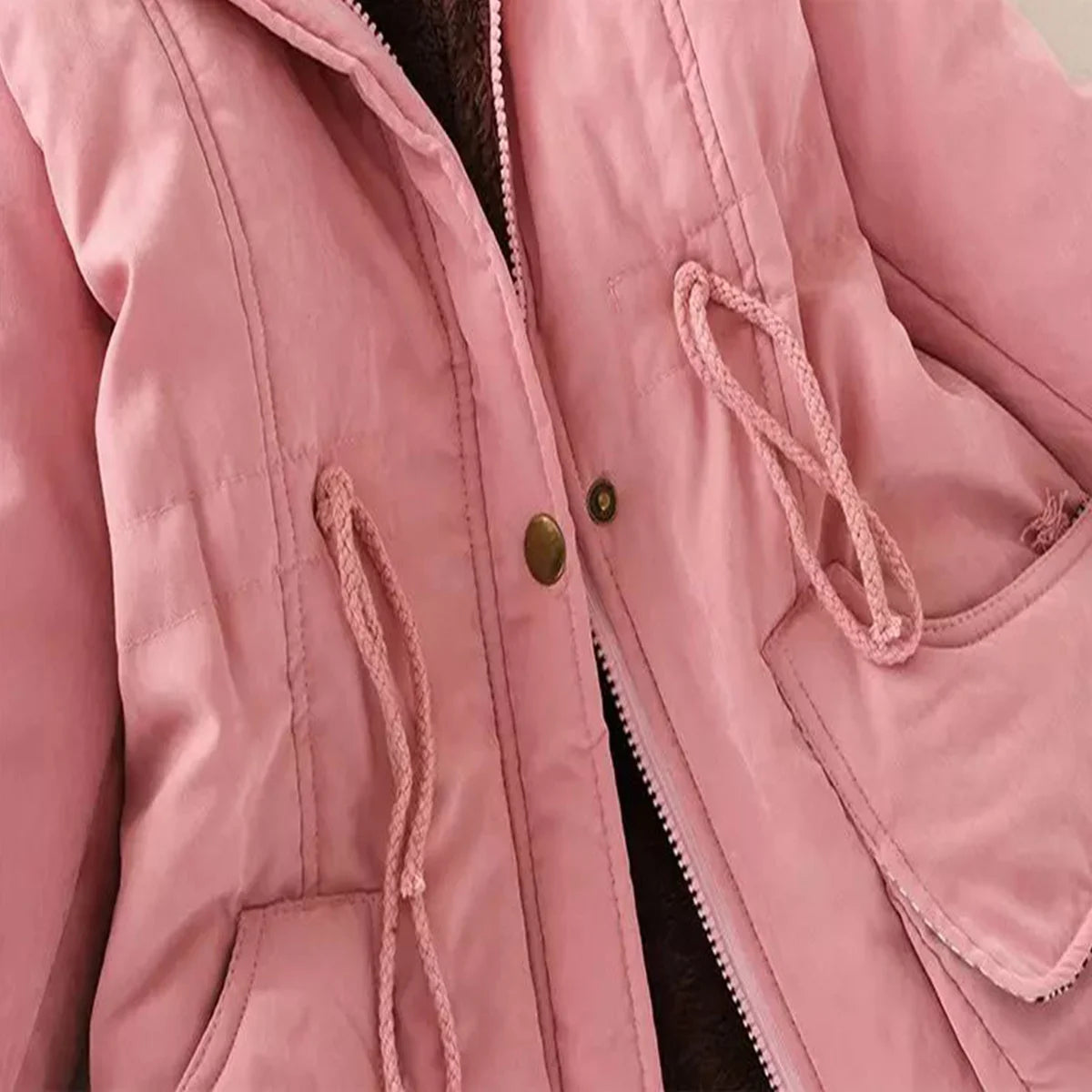 2024 Autumn Winter Women Cotton Jacket Padded Casual Slim Coat Emboridery Hooded Parkas Wadded Warm Overcoat abrigo para mujer