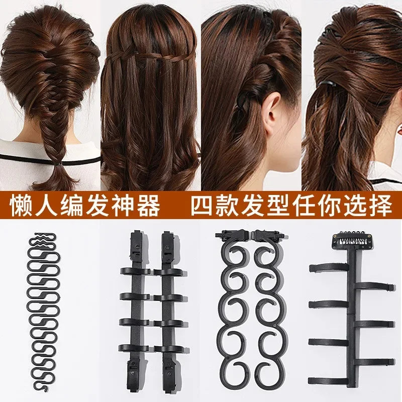 Hair Accessories Hair Braiding Tool Lady French Hair Ponytail Twist Styling Clip Braider Roller Bun Maker DIY Hairstyle Band