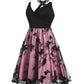 Women Summer Dresses 2024 O Ring Butterfly Back Sheer Mesh Overlay Crossover V Neck Dress Sleeveless A Line Mini Dresses