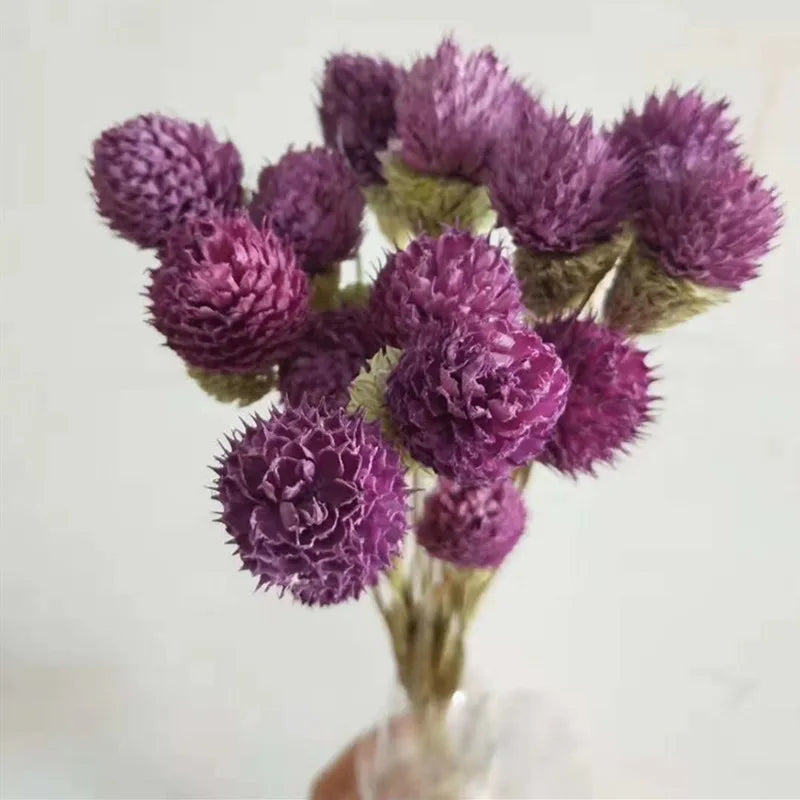 15pcs Colorful Natural Dried Flowers Bouquet Strawberries Grass DIY Handmade Handicraft Artificial Flower Home Decor Photp props