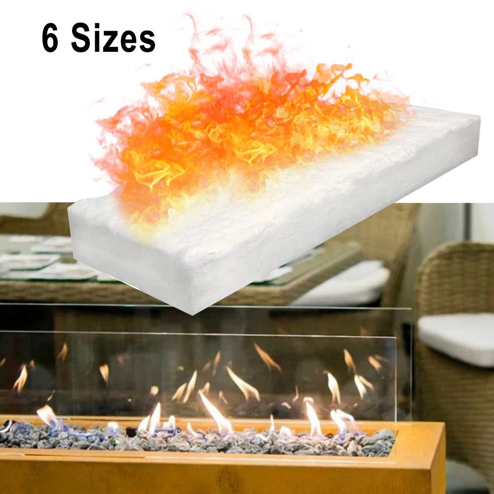 1pcs Ceramic Fiber Blanket Ceramic Sponge For Bioethanol Fireplace Resistant Insulation Cotton Firplace Firebox Safety Bio Fire