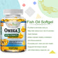 Omega-3 Fish Oil Rich In DHA and EPA, Improve Bad Mood, Relieve Stress, Strengthen The Brain, Improve Memory and Intelligence