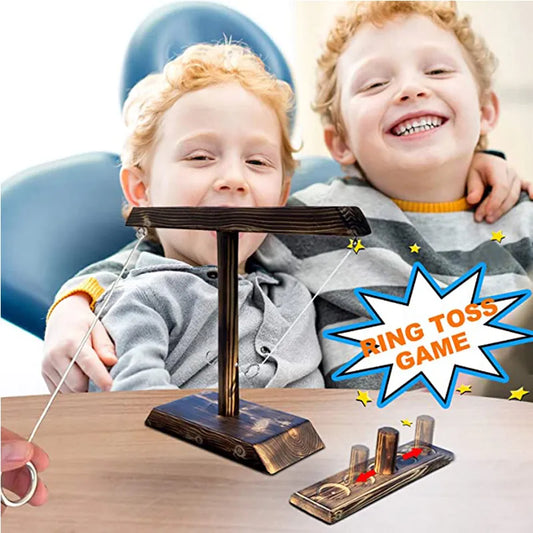 Craggy Games Ring Toss Head To Head Yard Games for Kids Adults Drinking Game Hook and Ring Toss Battle Game Home Decor