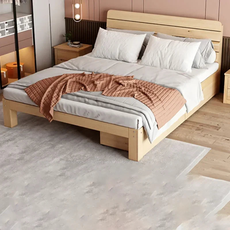 Double Space Saving Bed Living Room Loft Wood Modern Children Bed Frame Luxury King Size Camas Dormitorio Furnitures For Bedroom