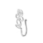 Men Women Nose Ring Clip Fake Septum Piering Rock Hip Hoop Punk Stainless Steel Body Jewelry Non Perforation Nose Clips Ring Z6