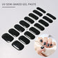 14pc Transparent Semi Cured Gel Nail Strips Nail Strengthening Gel Slider Long-Lasting Clear Crystal Gel Waterproof UV Stickers
