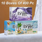 1 Boxes Of 40 Pc Tumble Dryer Sheets Long-Lasting Fragrance Clothes Static Reduction Laundry Freshener Paper Material