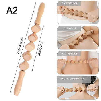 Wood Therapy Massage Tools for Body Shaping,Anti Cellulite Lymphatic Drainage,Professional Wooden Massage for Waist Sculpting