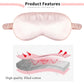 100% Pure Silk Double-Side Shading EyeShade Sleeping Eye Mask Cover Eyepatch Blindfolds Eyeshade Health Sleep Shield Light