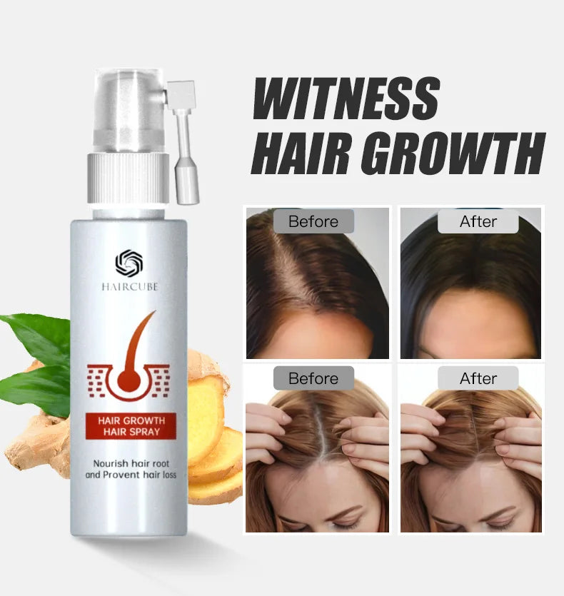 Hair Growth Essence Spray Essential Oil Liquid for Men Women Dry Hair Regeneration Repair Hair Care Anti Hair Loss Products