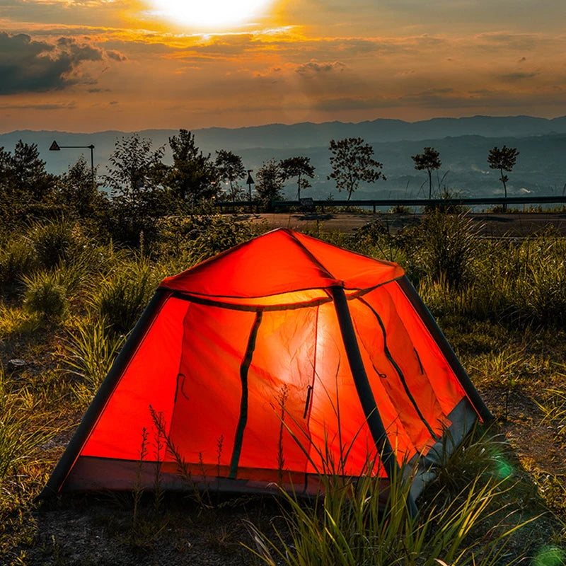 New Large Space 3-4 People Outdoor Camping Inflatable Tent Instant Opening No Need To Build Waterproof Air Tent