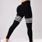 Women V Back Line Leggings Butt Lifting Gym Fitness Athletic Workout Elastic Leggins Outdoor Yoga Pants Sports Training Tights