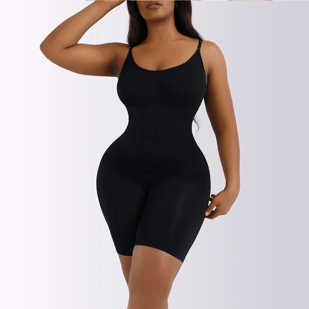 Women Full Body Shapewear Bodysuit for Belly Control Seamless Firm Waist Trainer Body Shaper Bodysuit