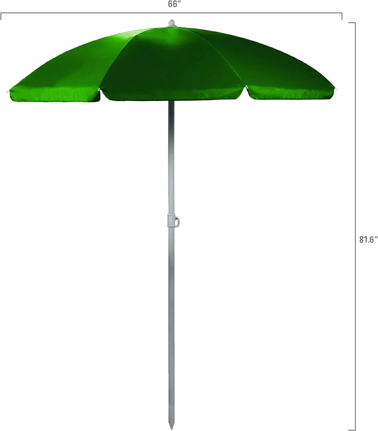 a Picnic Time Brand Outdoor Canopy Sunshade Beach Umbrella 5.5' - Small Patio Umbrella - Beach Chair Umbrella