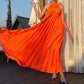 Women Sexy Off Shoulder Gala Dress New 2025 Elegant Solid Swing Loose Party Dress Spring Female Halter Slim Banquet Long Dress