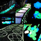 100pcs Glow In The Dark Pebbles, Resin Luminous Stones For Landscape, Garden Paths, Potted Plants, Parks, Aquarium Decor,