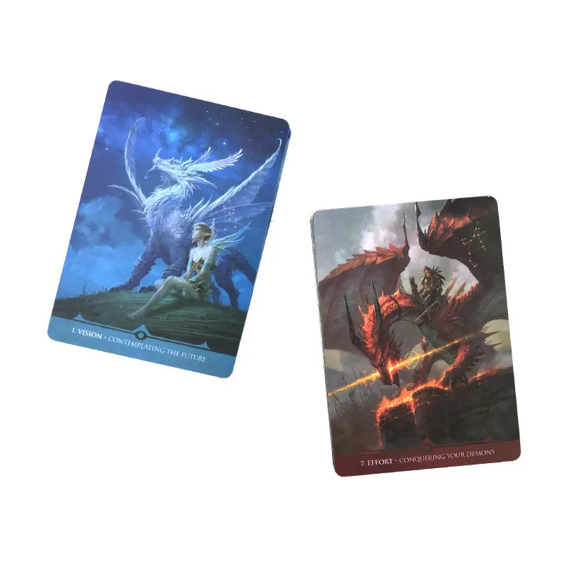 Hot Sale Star Dragons Oracle Card Tarot Card For Entertainment Fate Prophecy Divination Family Party Tarot Card Deck PDF Guide