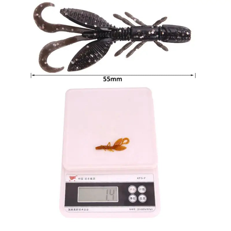 1Pcs Fishing Lure 55mm Soft Lure Fishing Lures Soft Silicone Baits Shrimp Bass Peche Gear Fishing Tackle Accessories