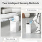 12L+16L Automatic Sensor Trash Can IPX4 Waterproof Bathroom Smart Trash Basket White Electric Toilet Wastebasket