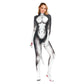 Zawaland Animal wolf 3D Print Petsuit with Tail Cosplay Costume Crotch Zip Jumpsuit Funny Halloween Carnival Disguise Bodysuit