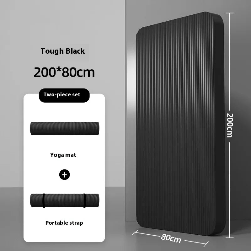 10-20mm Men  Fitness Mat Thickening Widening Lengthening Anti-skid Yoga Mat For Stretching Cardio Home Workout Exercise Mat