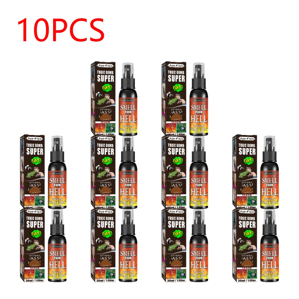 1-10pcs 30ML Liquid Fart Spray Can Stink Bomb Ass-Smelly Stinky Gas Crap Gag Prank Novelties Toy Joke Party Supplies