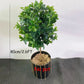 110-180cm Large Artificial Palm Tree Tropical Fake Plants Green Plastic Money Leafs Big Monstera Tree For Home Garden Decor