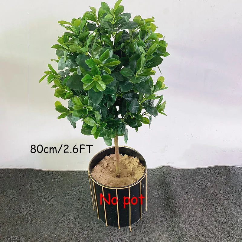 110-180cm Large Artificial Palm Tree Tropical Fake Plants Green Plastic Money Leafs Big Monstera Tree For Home Garden Decor