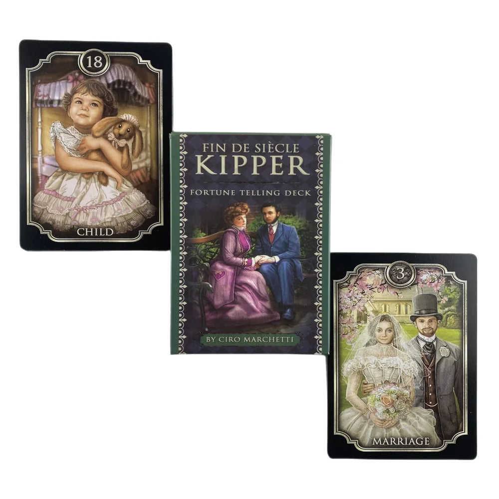 Fin De Siecle Kipper Oracle Cards A 39 Tarot English Visions Divination Edition Fortune Telling Deck Borad Playing Games