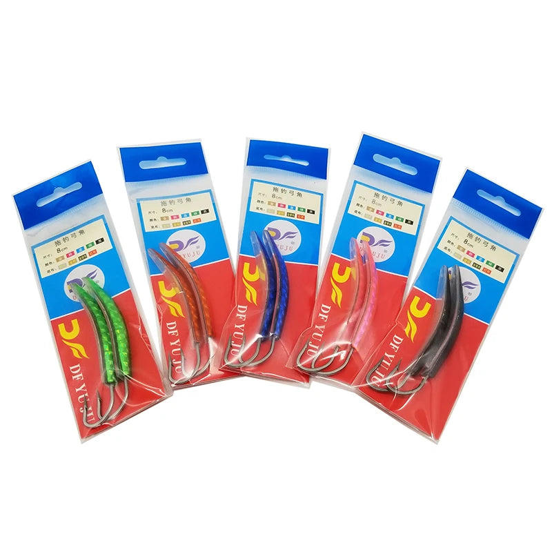 Better than YO-ZURI, DF bow angle new sea fishing bait is used to drag and fish 8cm9cm10cm slippers and mackerel.