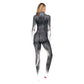 Zawaland Animal wolf 3D Print Petsuit with Tail Cosplay Costume Crotch Zip Jumpsuit Funny Halloween Carnival Disguise Bodysuit