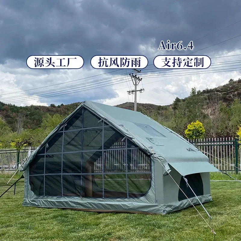 Outdoor Tents Camping Inflatable Waterproof Anti Uv Beach Automatic Fast Tourist Cabin Mongolian 4 Seasons 8 Person Canopy Shade