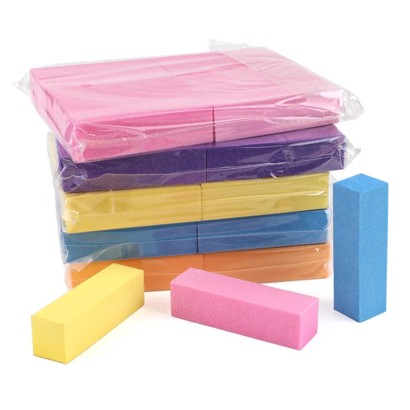 10/20/50Pcs Professional Nail Buffer Nail File Polisher Block Manicure Pedicure Files Sanding Polishing Sponge Nail Art Tools