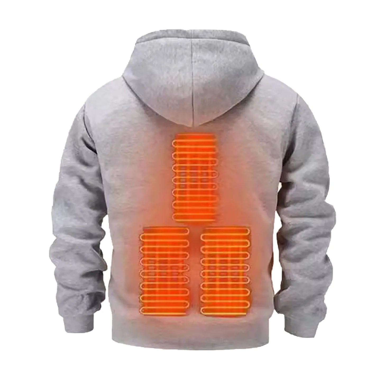 2024 Outdoor Electric USB Heating Sweaters Hoodies Men Winter Warm Heated Clothes Charging Heat Jacket Sportswear