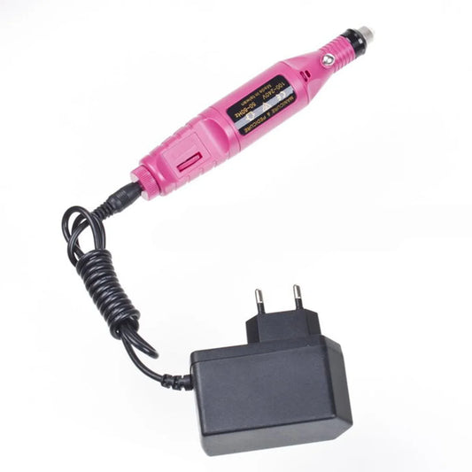 Professional Electric Manicure Machine Nail Drill Pedicure File Power Adapter EU Plug