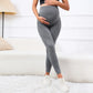 Elastic High Waist Maternity Leggings Skinny For Pregnant Women Belly Support Postpartum Leggins Body Shaper Fitness Trousers